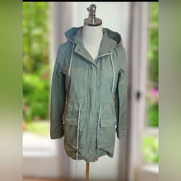 🔥 MARINE LAYER Hooded Utility Chore Jacket Parka Size XS - Picture 11 of 16